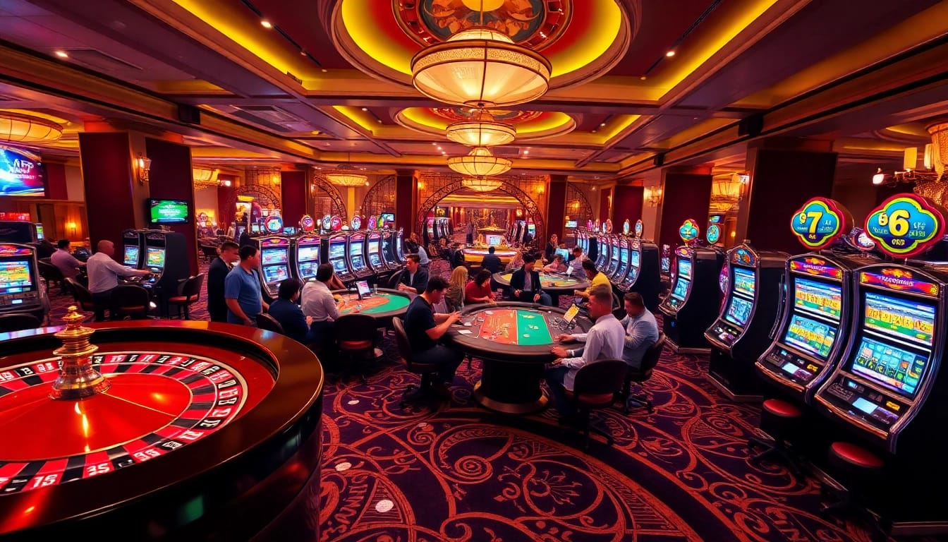 Experience the thrill of winning at https://rikvip11.xyz/ with vibrant casino visuals featuring roulette and poker.