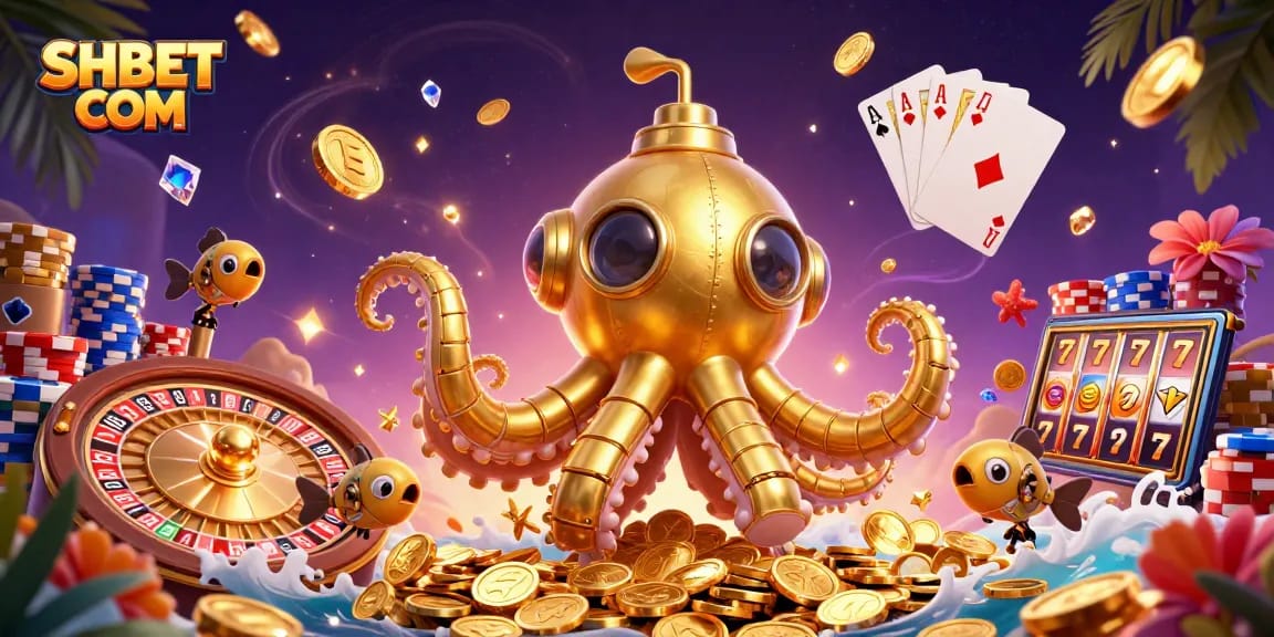 Experience thrilling gameplay at SHBET COM with a vibrant casino-themed scene featuring gold and rich casino elements.