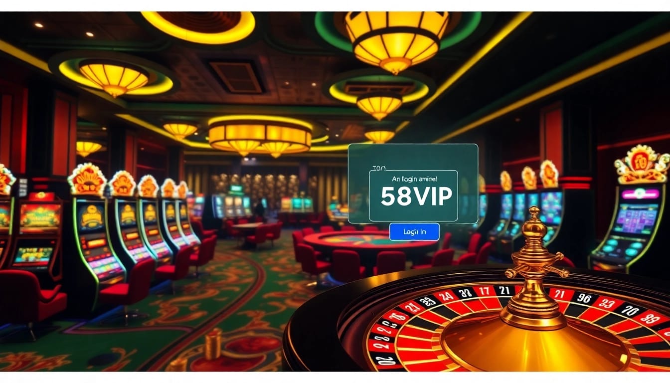 Experience the excitement of Đăng Nhập Nhà Cái 68VIP with vibrant casino visuals and engaging gameplay.