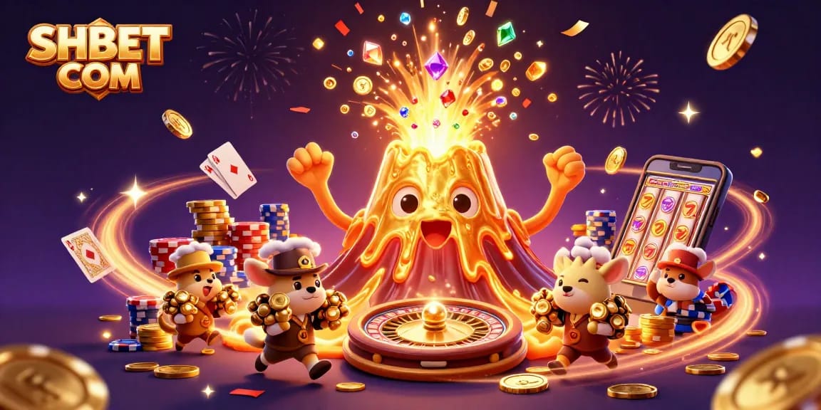 Engage with the excitement of SHBET COM's casino adventure featuring vibrant 3D visuals