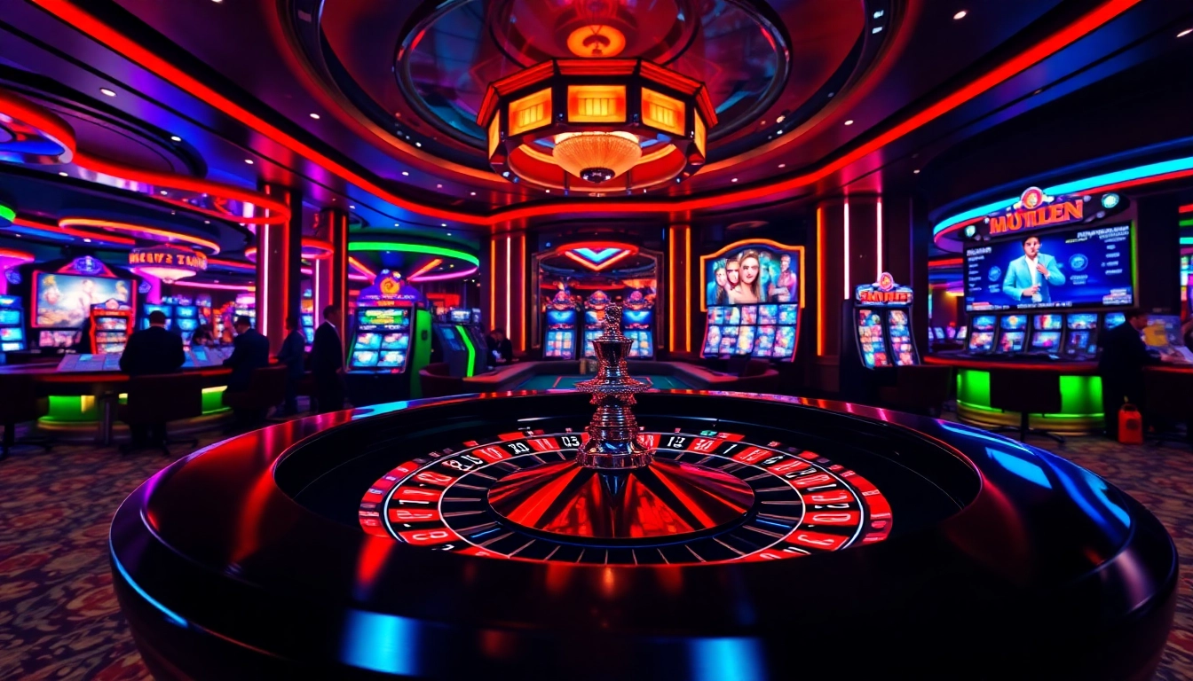 Engaging players at a roulette table featuring popular porn games in a vibrant casino atmosphere.