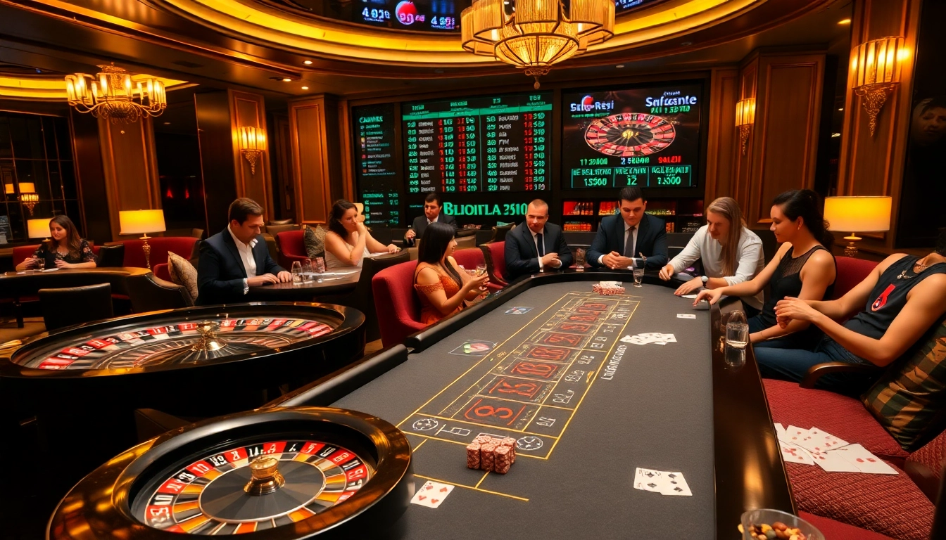 Players engaging in a thrilling game of blackjack at the 88i casino.
