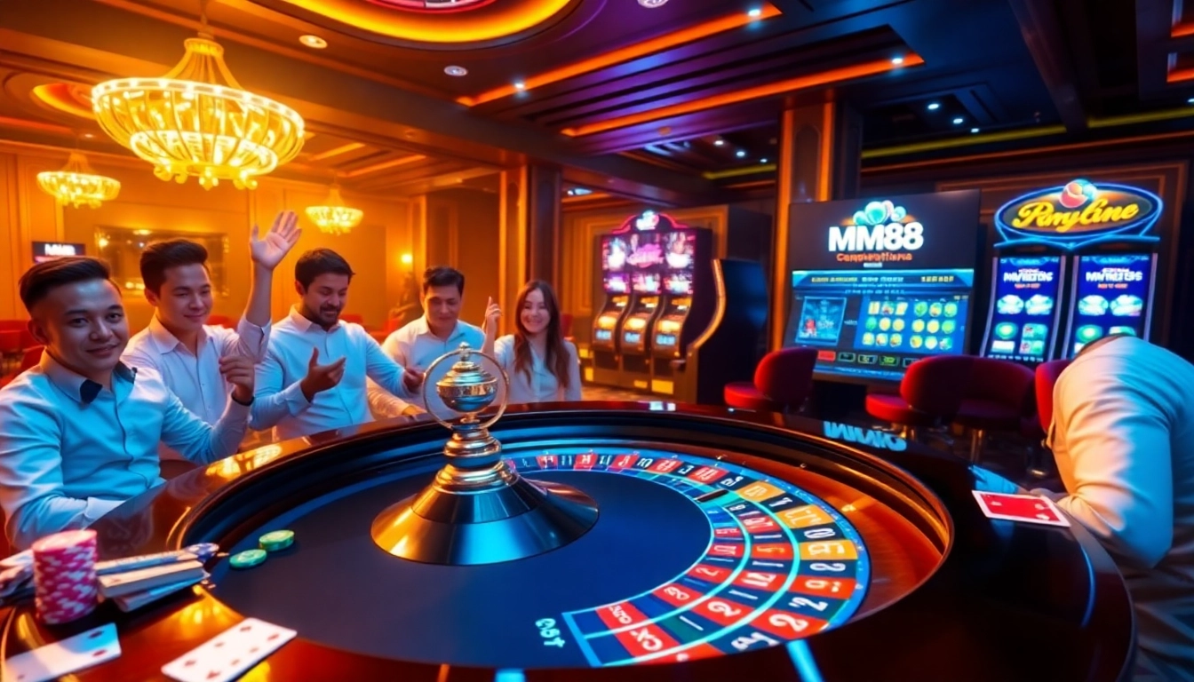 Experience the thrill of MM88 with exciting games and vibrant casino visuals.