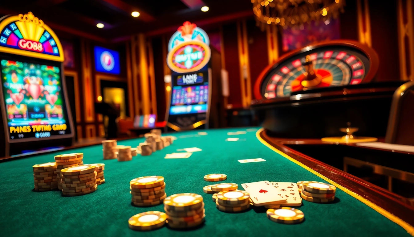 Experience thrilling gameplay at the Go88 casino with vibrant tables and stunning slots.