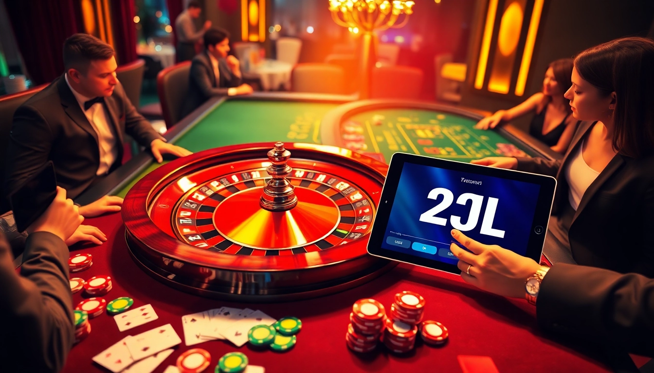 Enjoy a thrilling game at 22JL casino featuring a vibrant roulette table and sleek online interface.