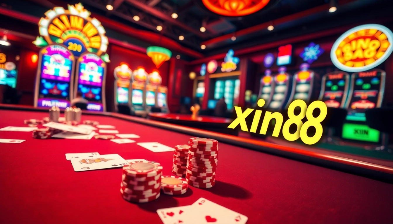 Experience excitement at xin88 with vibrant casino games featuring poker, roulette, and slots.