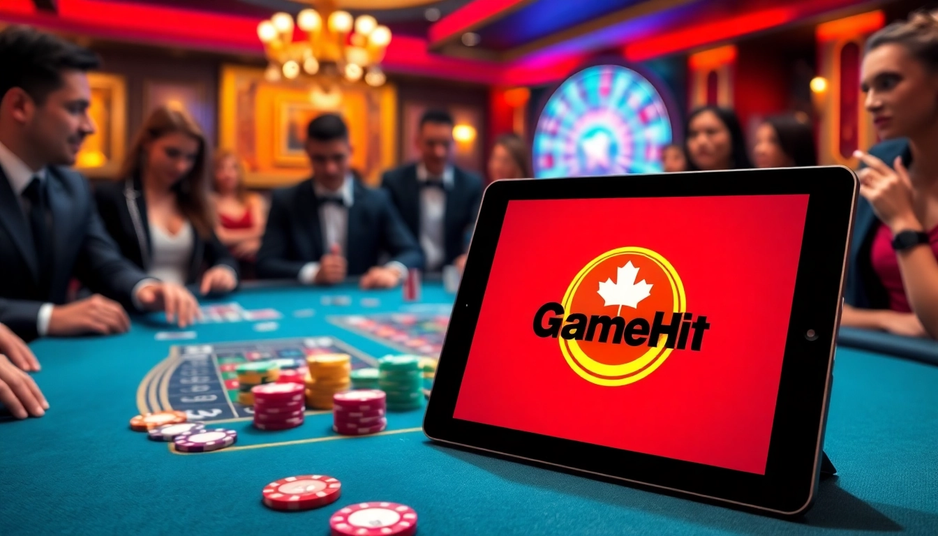 Experience thrilling gameplay with Game Hit club at a vibrant poker table.