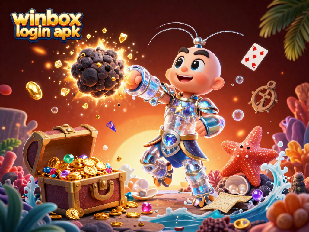 Experience thrilling gameplay with winbox login apk and vibrant casino elements in this dynamic illustration.