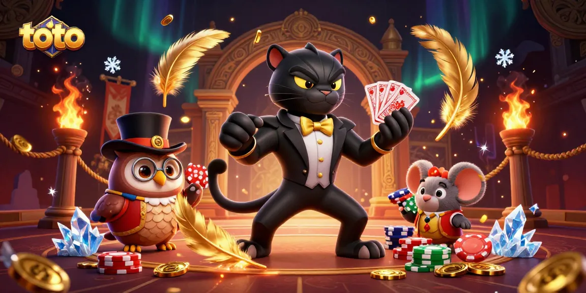 Engage with toto strategies through thrilling 3D illustration of a winning card game scene.