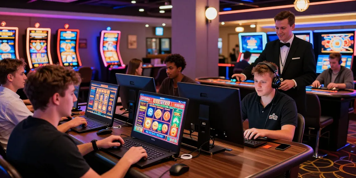 Exciting players at new UK slot sites enjoying vibrant online casino games, showcasing modern gaming experiences.