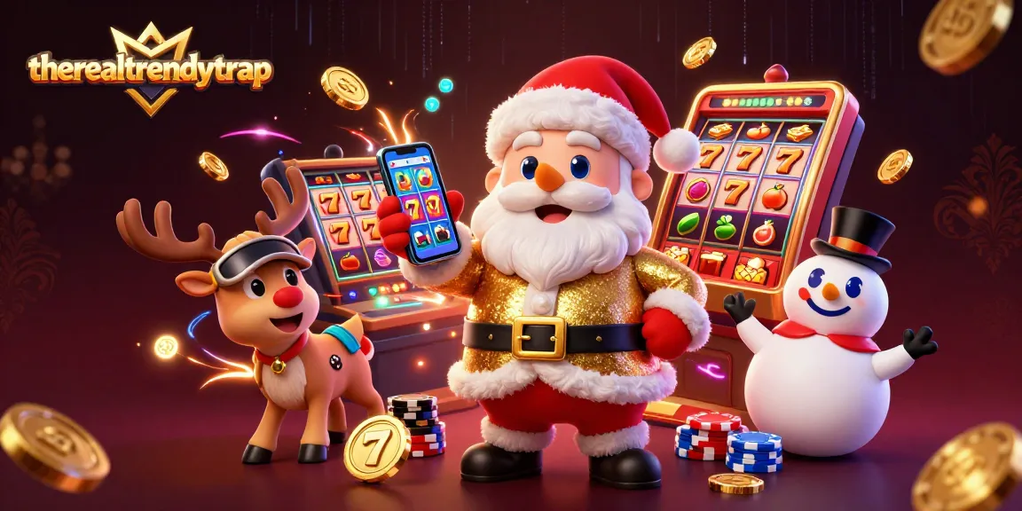 therealtrendytrap menghadirkan slot daring yang menyenangkan dengan karakter Santas dan elemen kasino.