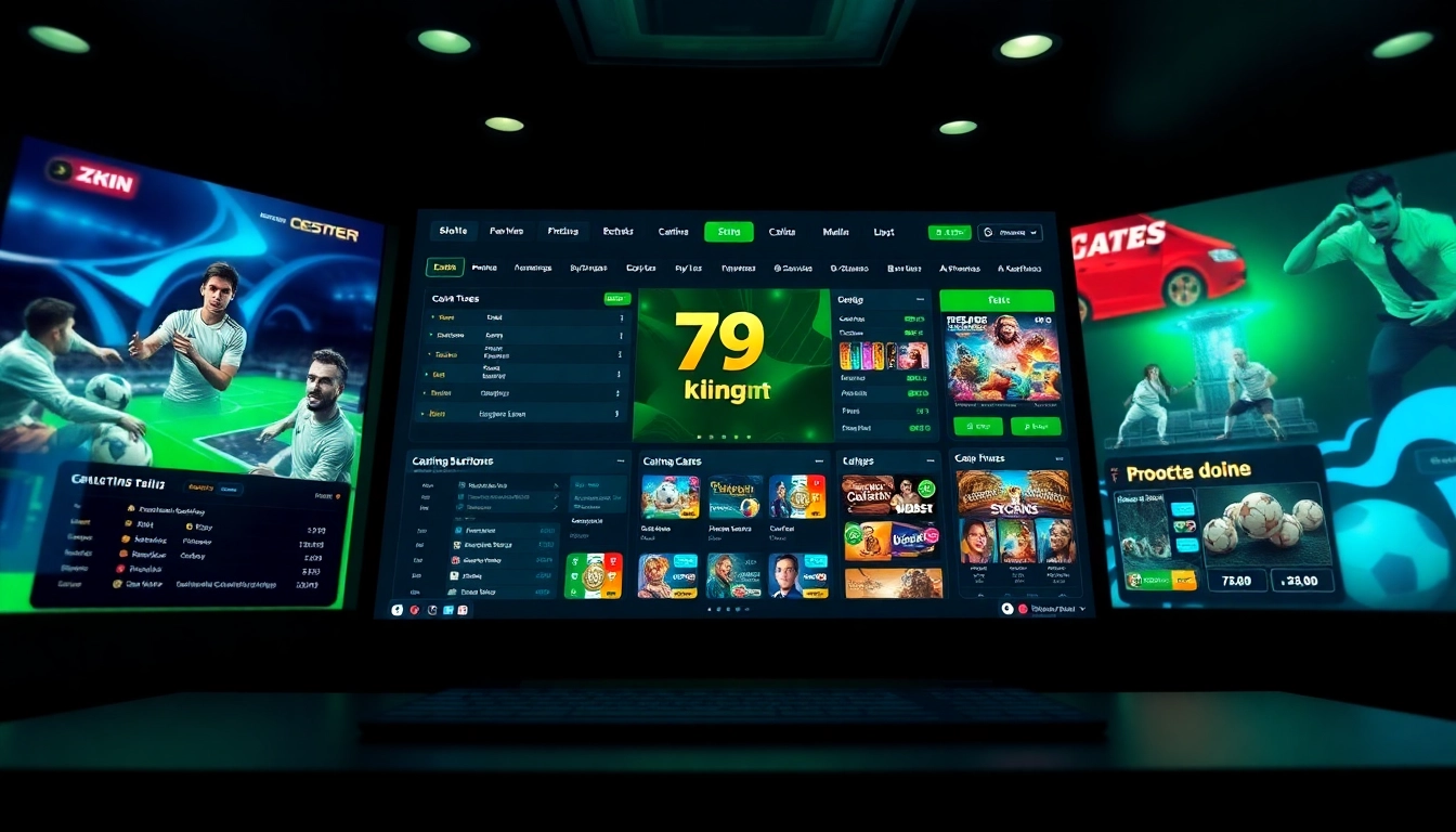Interfaz emocionante de apuestas en línea de 79king hn que muestra juegos y visuales vibrantes