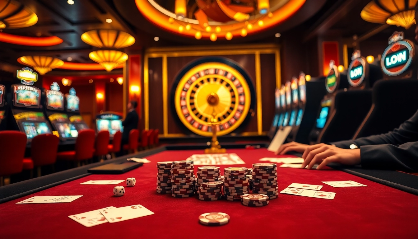 Experience the thrill of the game at kingarthurcafe.com/menu with a luxurious poker scene featuring chips and cards.