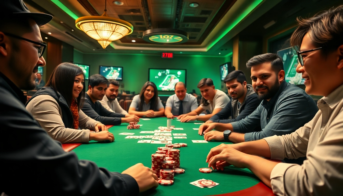 שחקני 7xl סוכן משתתפים בסשן פוקר מקוון מרגש עם צבעים חיים וממשקים טכנולוגיים מתקדמים