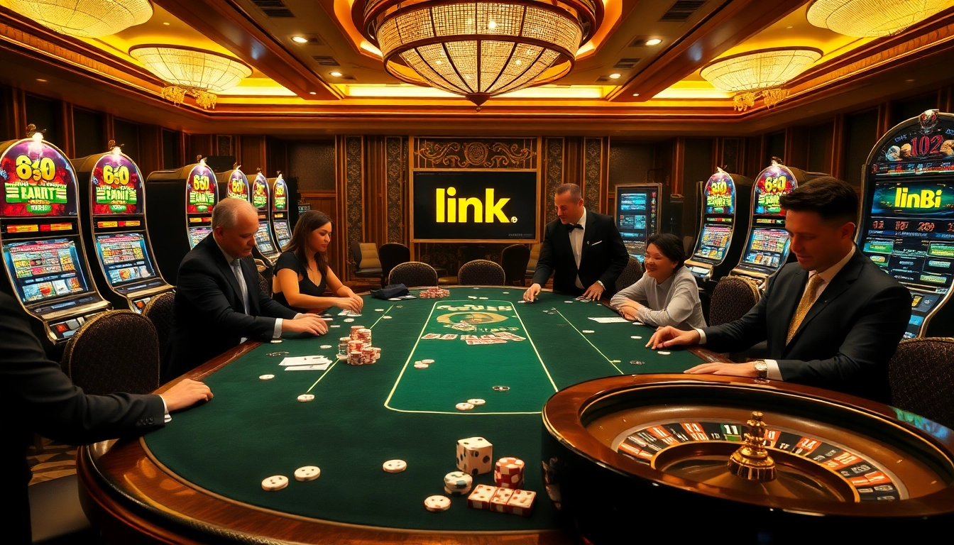 Engage with the thrilling gaming atmosphere at link 88i's luxurious casino scene.