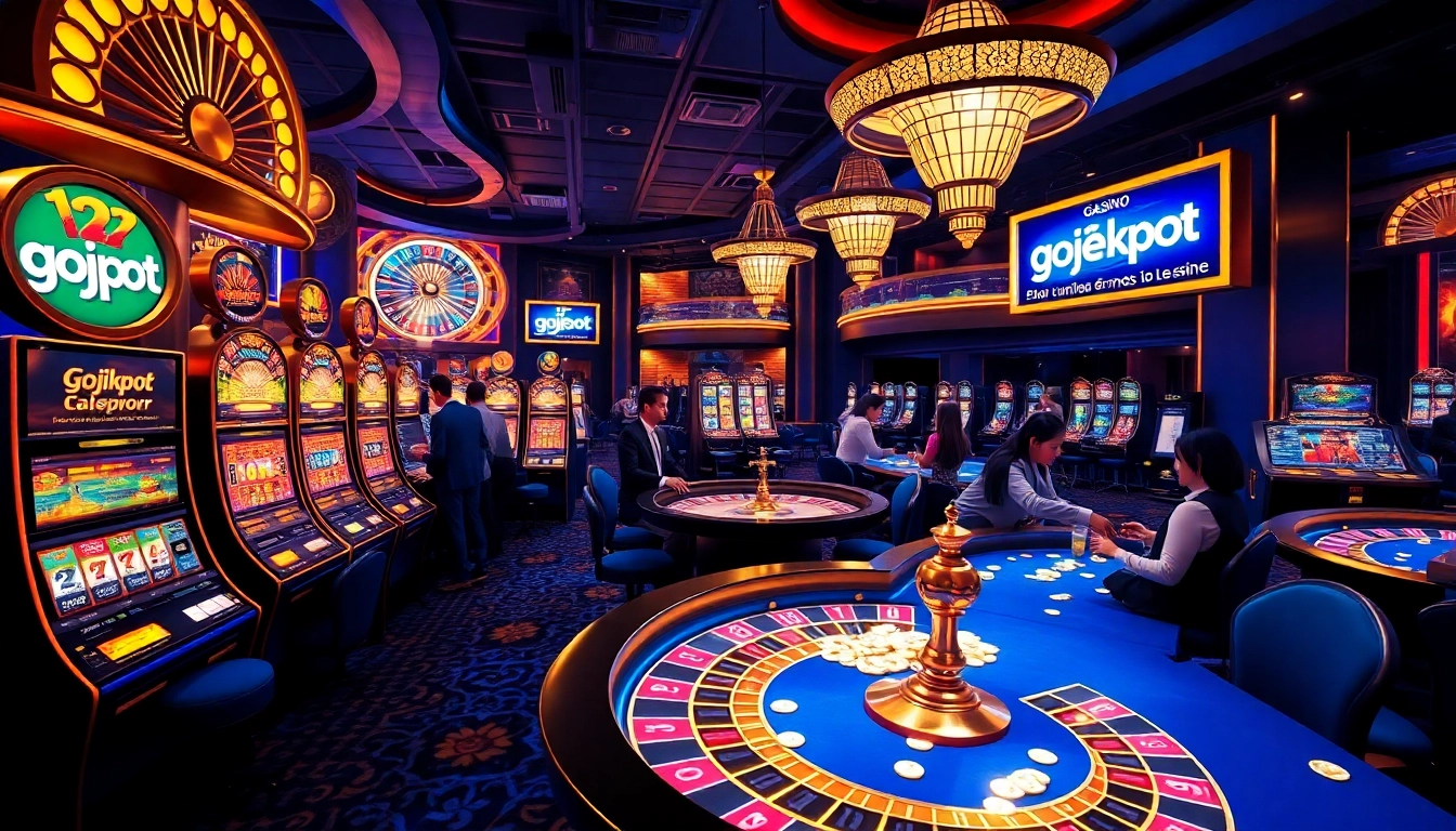 Experience the thrill of gojekpot with vibrant slot machines and dynamic casino action.