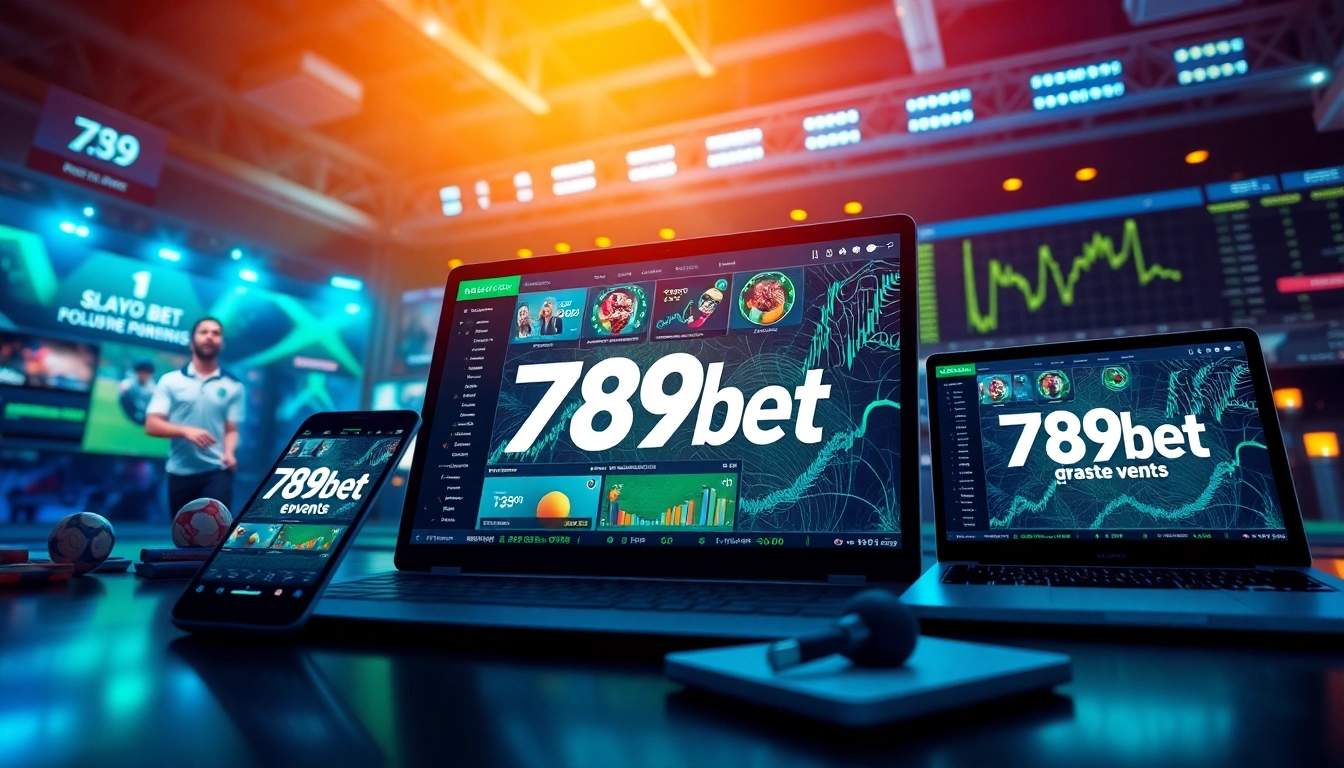 Dynamic online betting scene highlighting 789bet.events with engaging digital interface and excitement.