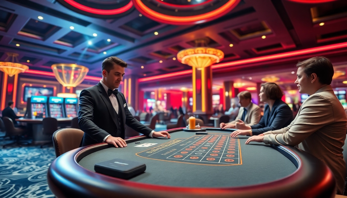 에볼루션 바카라 테이블에서의 카지노 액션을 보여주는 이미지