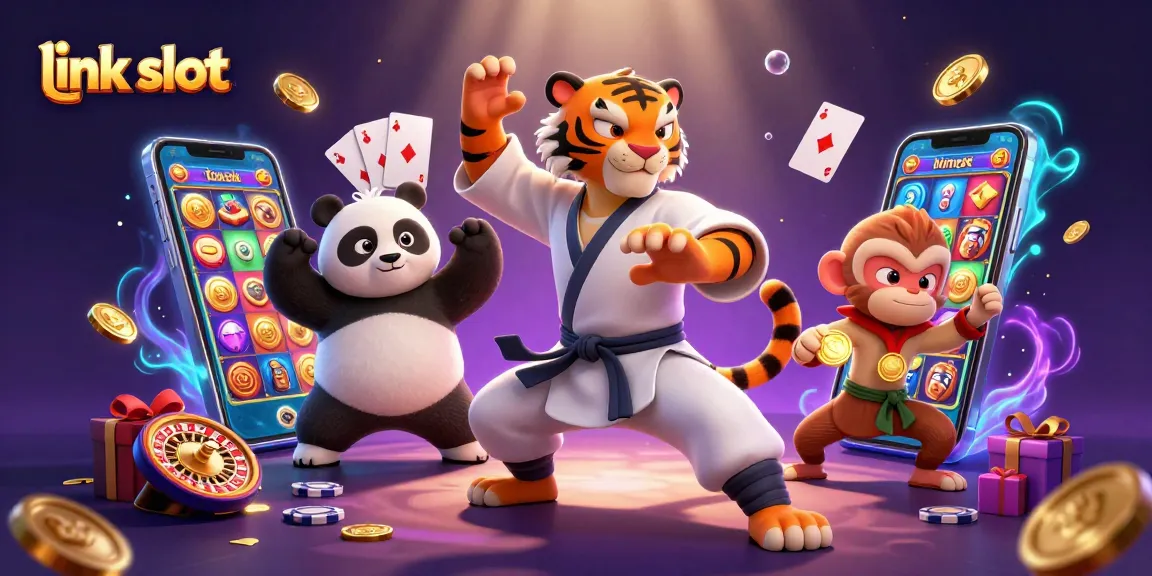 Menangkan permainan dengan link slot yang menarik dan simbol keberuntungan dalam desain yang penuh warna.
